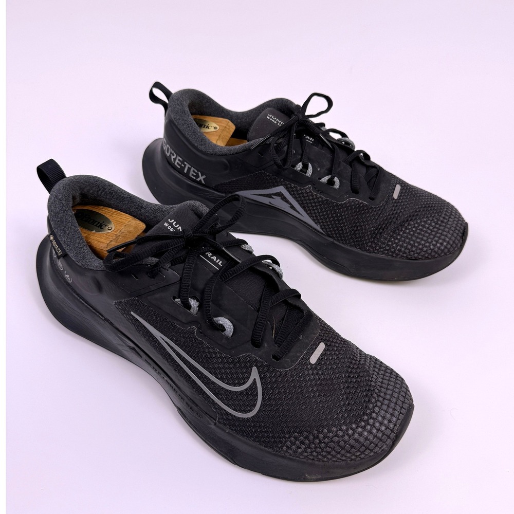 Nike‎ Juniper Trail 2 Gore-Tex Men Size 11.5 Black Running Shoes HM9734-001